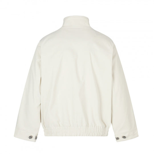 Unisex Kurzblouson im Boxy‑Cut mit Stehkragen, Pattentaschen und elastischem Saum Nord Taschen