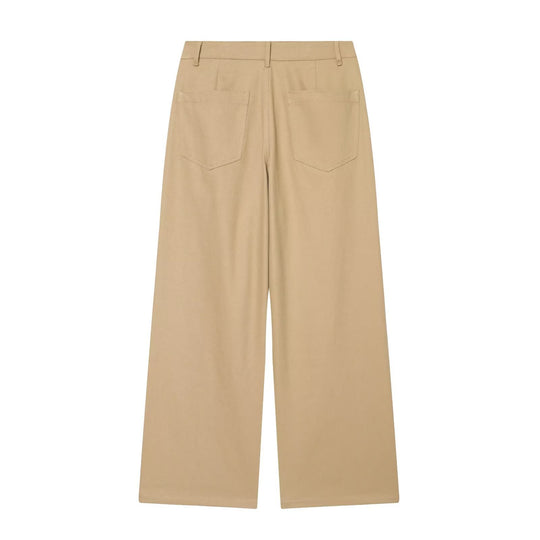 Damen Weite High-Waist Bundfaltenhose Nord Taschen