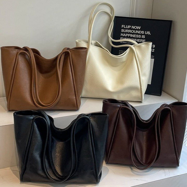 Damen Shopper-Tasche mit eleganter Struktur und weichem Kunstleder Nord Taschen