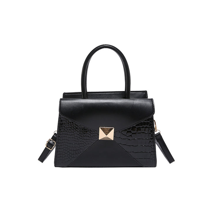 Damen elegante Handtasche mit moderner Krokodilprägung und stilvollem Verschluss Nord Taschen