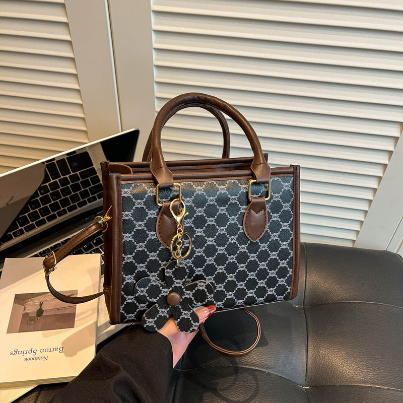 Damen elegante Handtasche im modischen Blumenmuster Nord Taschen