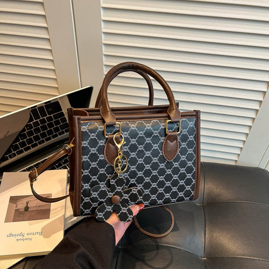 Damen elegante Handtasche im modischen Blumenmuster Nord Taschen