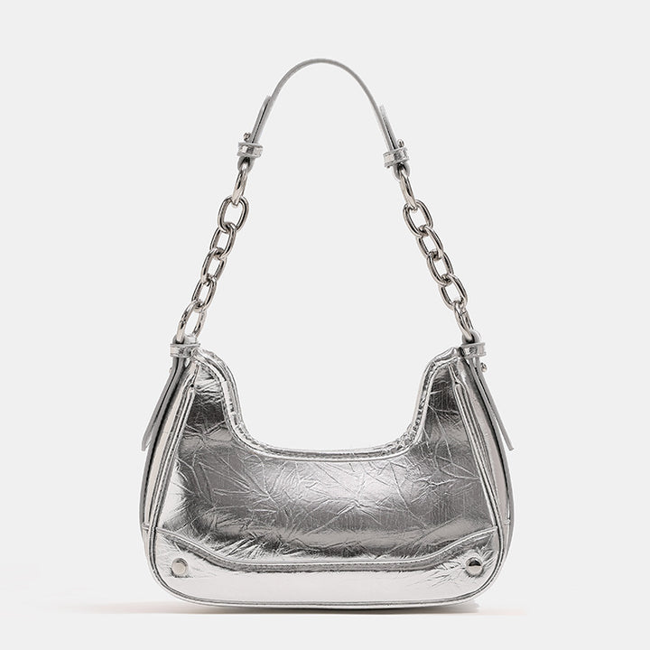 Damen Hobo-Tasche mit modernem Kettenhenkel und strukturiertem Design Nord Taschen