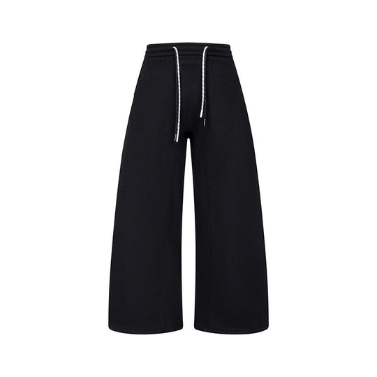 Damen Culotte-Sweatpants mit hohem Bund, Kordelzug und weitem Bein Nord Taschen