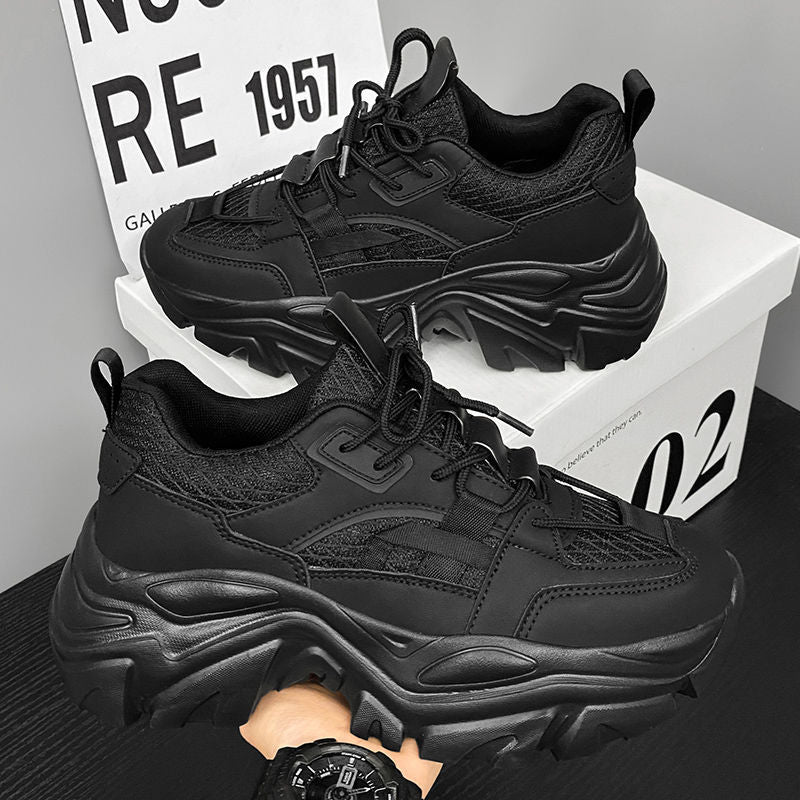 Damen Sportliche Chunky Sneakers mit rutschfester Sohle und atmungsaktiver Mesh-Oberfläche