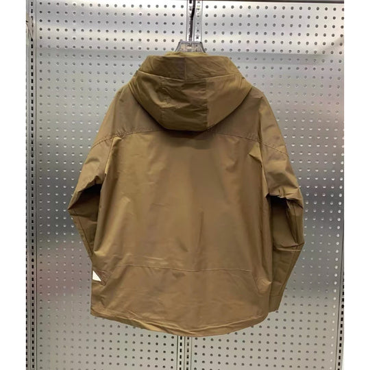 Herren Leichte Utility-Jacke mit Kapuze, mehreren Pattentaschen und verdecktem Reißverschluss Nord Taschen