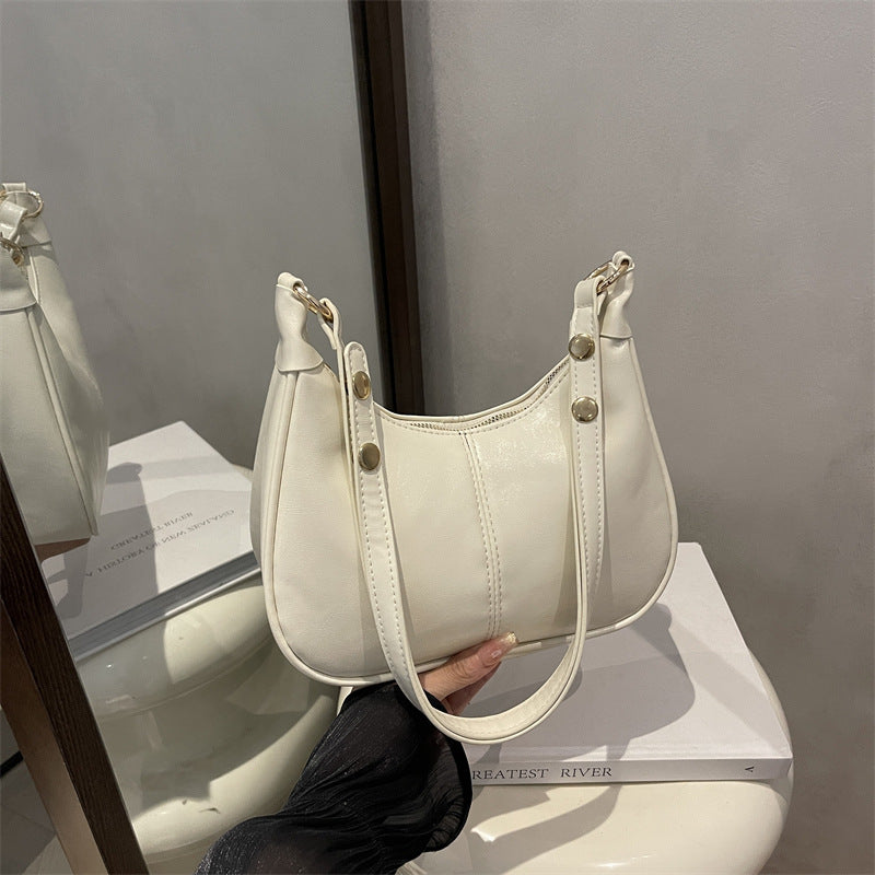 Damen modische Umhängetasche mit eleganten Knopfdetails Nord Taschen
