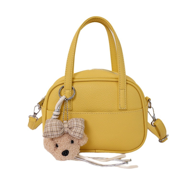 Damen Mini-Handtasche mit verspieltem Tieranhänger Nord Taschen