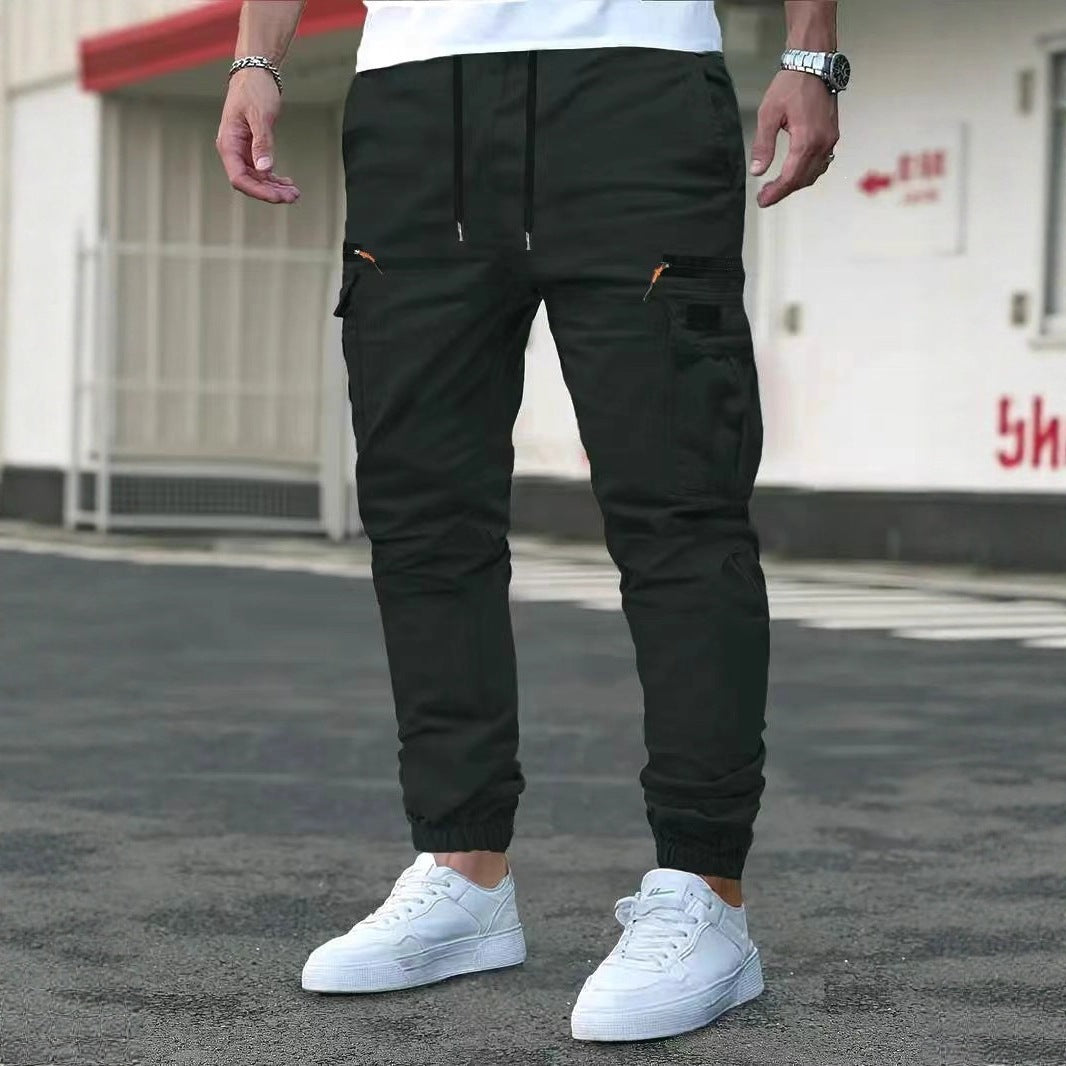 Herren Cargo-Jogginghose mit multifunktionalen Reißverschluss- und Klappentaschen, elastischem Bund & Bündchen Nord Taschen