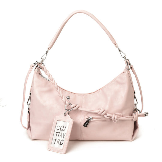 Damen Hobo-Tasche aus hochwertigem Leder mit geflochtenem Detail Nord Taschen