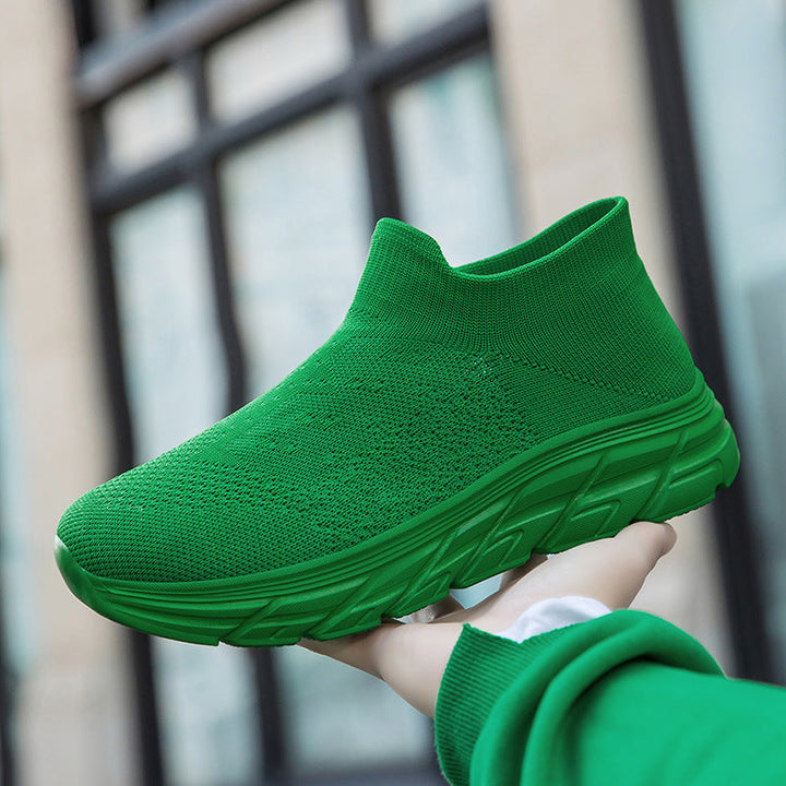 Damen Hochleistungs-Sneaker mit flexiblem Strick-Obermaterial und dämpfender Sohle