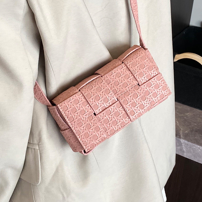 Damen Mini Umhängetasche aus geflochtenem Material Nord Taschen