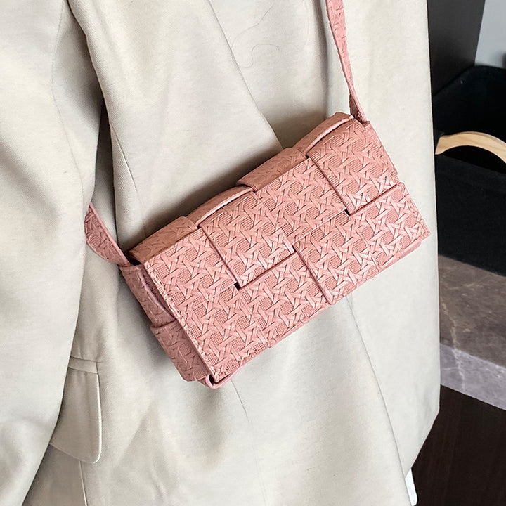 Damen Mini Umhängetasche aus geflochtenem Material Nord Taschen