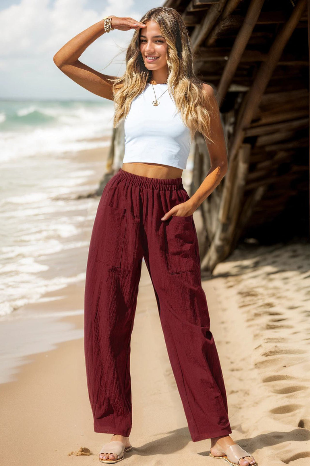 Damen Leichte und lässige Sommerhose