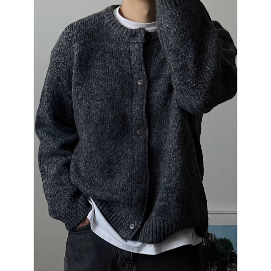 Herren Elegante Knopfleiste Strickjacke Nord Taschen