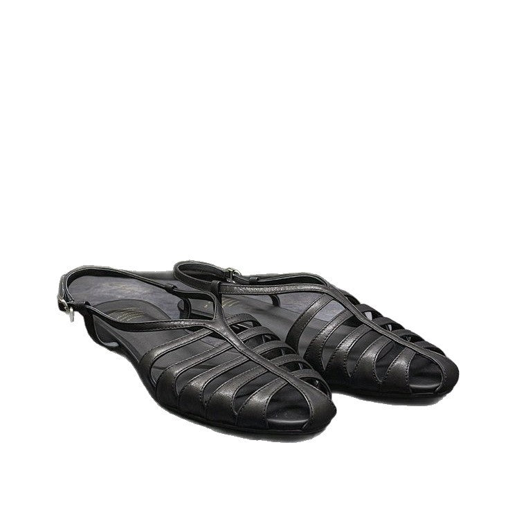 Damen elegante Zehentrenner mit geflochtenem Riemchen-Design