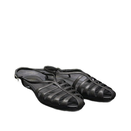 Damen elegante Zehentrenner mit geflochtenem Riemchen-Design