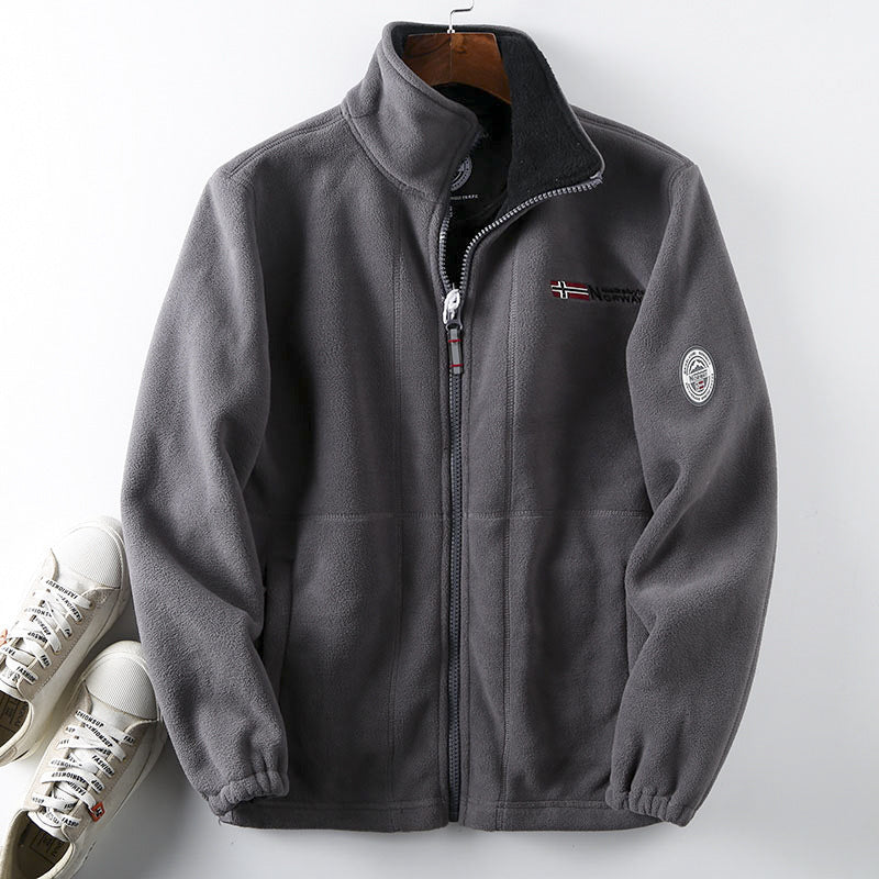 Herren Fleece Jacke Nord Taschen