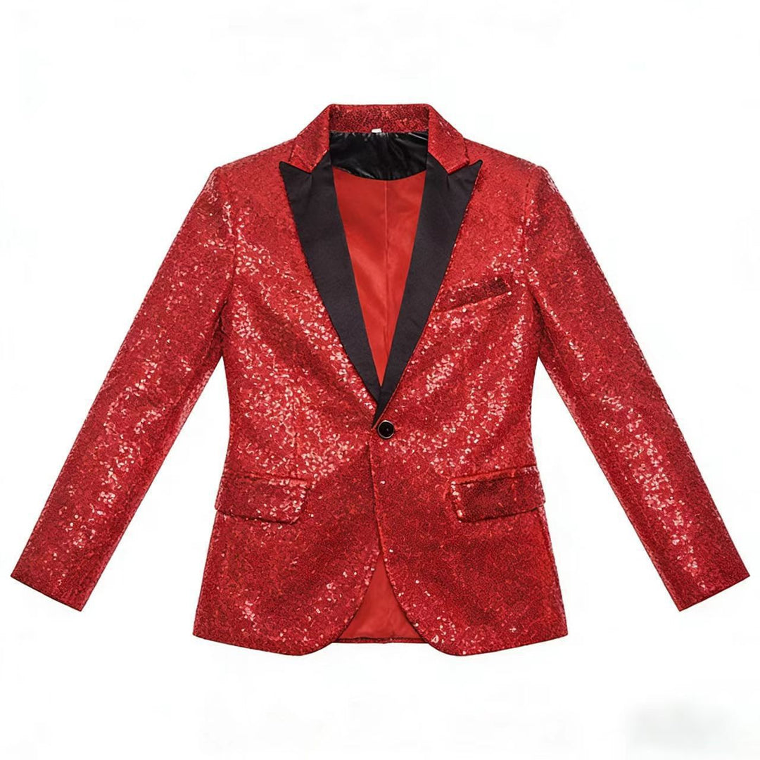 Glamouröser Pailletten Blazer Herren