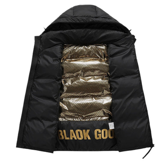 Herren Ärmellose gesteppte Thermoweste mit Kapuze und wasserabweisender Oberfläche Nord Taschen