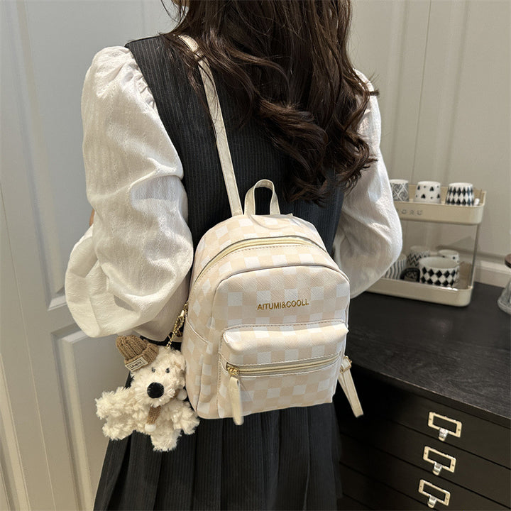 Damen Rucksack mit verspieltem Karomuster Nord Taschen