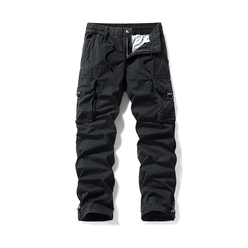 Herren Multifunktionale Cargohose mit Tunnelzugbund, Klappentaschen und verstellbaren Beinabschlüssen Nord Taschen