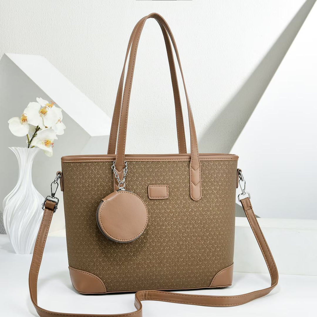 Damen elegante Tote-Handtasche mit strukturiertem Design und abnehmbarer Geldbörse Nord Taschen