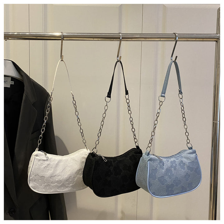 Damen modische Handtasche mit Blumenmuster und Kettenriemen Nord Taschen