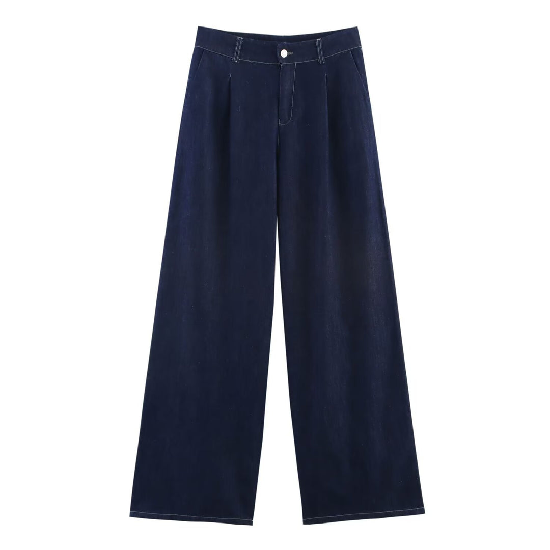 Damen Oversized Denim‑Hemdenjacke mit dreiviertel Ärmeln und High‑Low‑Saum Nord Taschen
