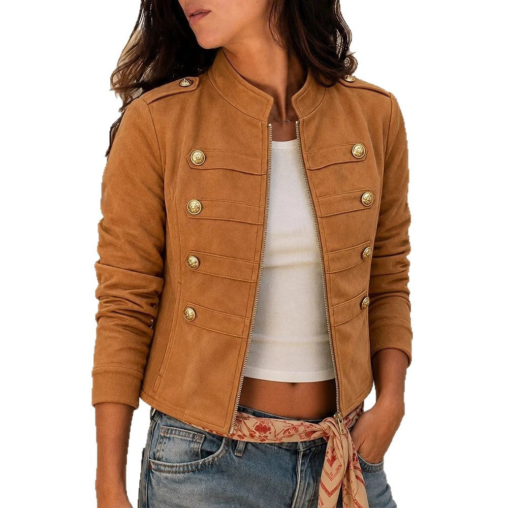 Damen Stylische Jacke im Militärstil Nord Taschen