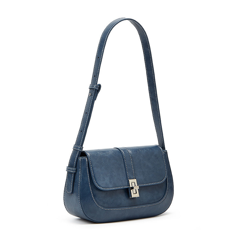 Damen Umhängetasche aus hochwertigem Leder mit elegantem Klappenverschluss Nord Taschen
