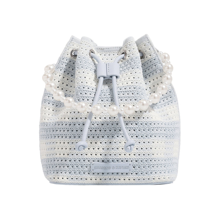 Damen Beuteltasche mit perlbesetztem Tragegurt Nord Taschen