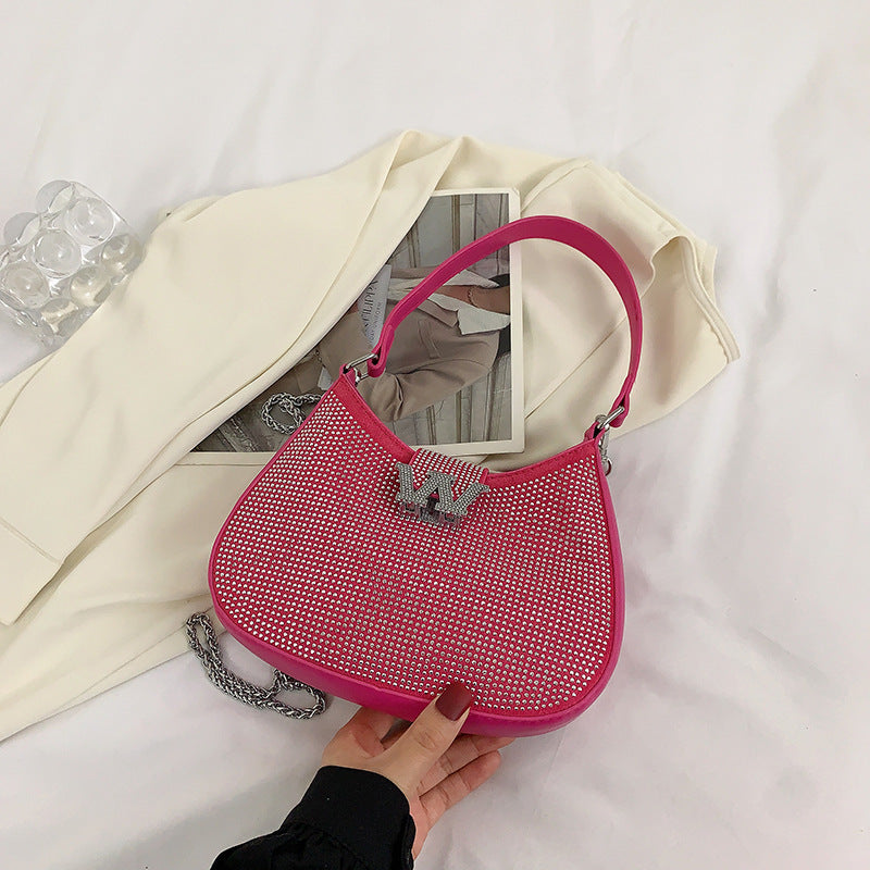 Damen exklusive Glamour-Handtasche mit funkelnden Strasssteinen Nord Taschen