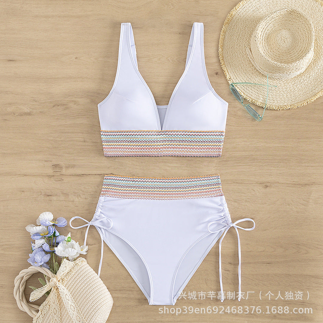 Damen Hochgeschnittener Sportbikini Nord Taschen