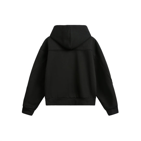 Unisex Oversize Kapuzen-Sweatjacke mit Reißverschluss und verdeckten Seitentaschen Nord Taschen