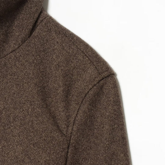 Damen Cropped Boxy-Jacke mit hohem Stehkragen, Knopfleiste und aufgesetzten Pattentaschen Nord Taschen