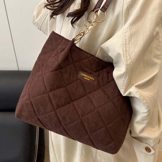 Damen elegante Tasche mit gestepptem Design Nord Taschen