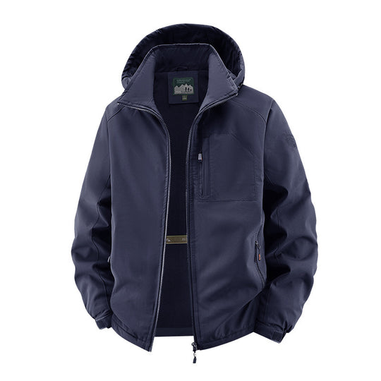Herren Urbaner Allwetter-Reiseanorak mit Mesh-Futter und verdecktem Reißverschluss Nord Taschen