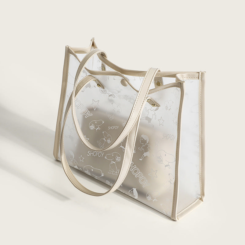 Damen Shopper-Tasche mit praktischem Innenfach und trendigem, klaren Design Nord Taschen