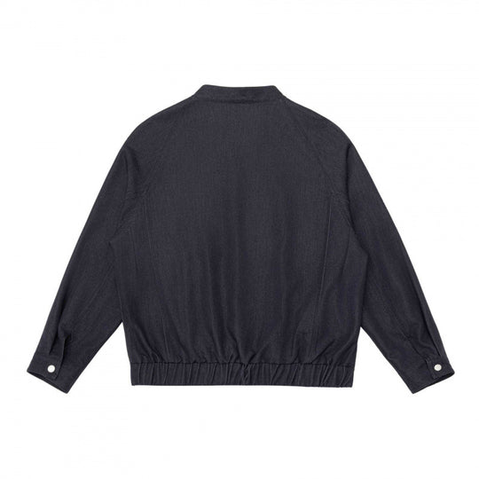 Unisex Kurzblouson im Overshirt‑Stil mit Stehkragen, Reißverschluss und elastischem Saum Nord Taschen