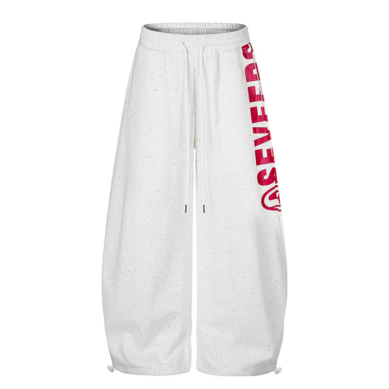 Damen Weite Culotte-Sweathose aus French-Terry mit hohem Komfortbund, Kordelzug und verstellbarem Saum Nord Taschen