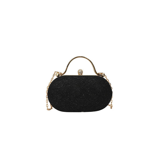 Damen Glamouröse Clutch mit funkelndem Design und abnehmbarem Kettenriemen Nord Taschen
