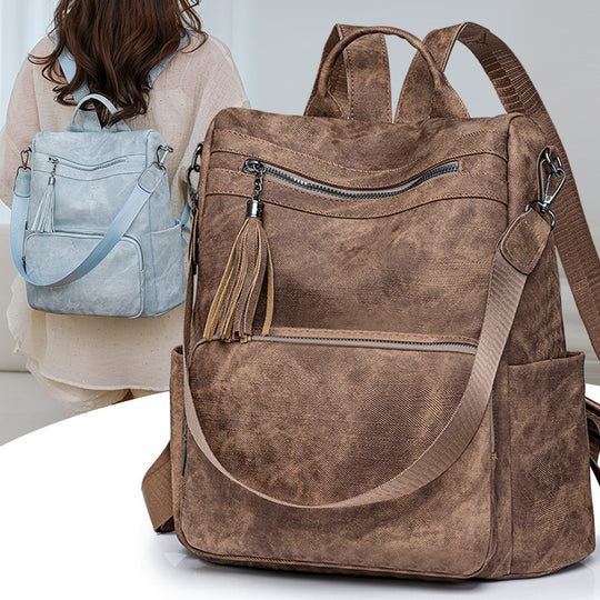 Damen Rucksack mit stilvollen Quasten und praktischen Fächern Nord Taschen