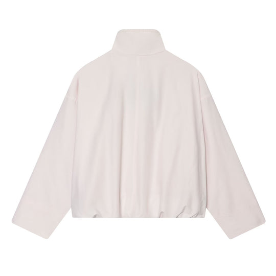 Damen Cropped Boxy-Jacke mit Funnelkragen, Zwei-Wege-Reißverschluss und aufgesetzten Eingrifftaschen Nord Taschen