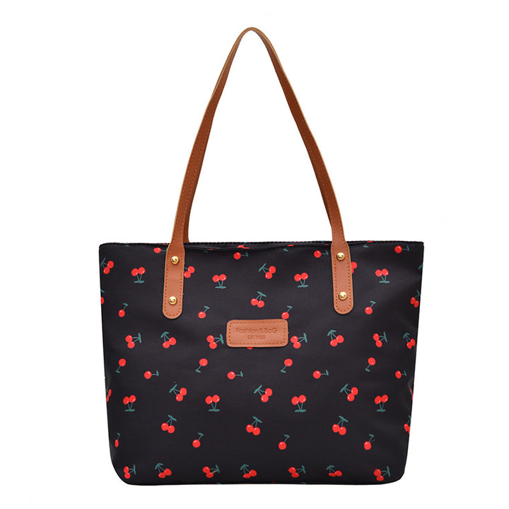Damen Baumwolltragetasche mit fruchtigem Kirschdesign Nord Taschen