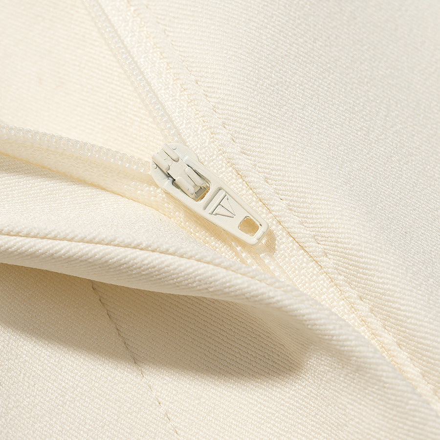 Damen Hochtaillierte weite Stoffhose mit Bundfalten, Bügelfalte und Eingrifftaschen Nord Taschen