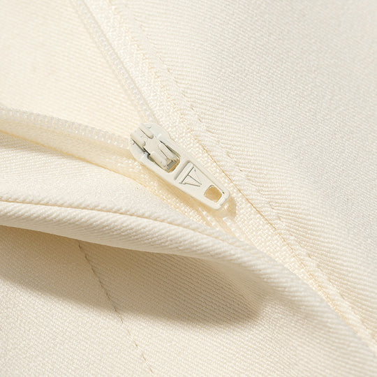 Damen Hochtaillierte weite Stoffhose mit Bundfalten, Bügelfalte und Eingrifftaschen Nord Taschen