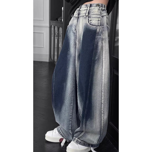 Damen Bequeme und stylische Baggy-Jeans Nord Taschen