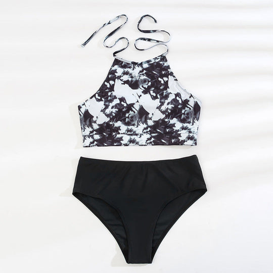 Damen Sportlicher Bikini-Top mit hohem Kragen Nord Taschen