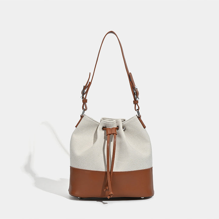Damen Hobo-Tasche mit elegantem Kordelzugsystem und luxuriösen Lederakzenten Nord Taschen